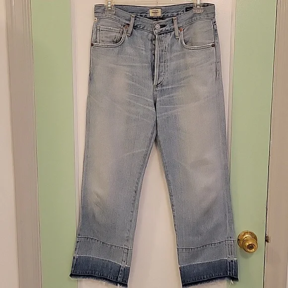 Citizens of humanity Cora relaxed undone hem size 25 Premium Denim - Picture 10 of 16